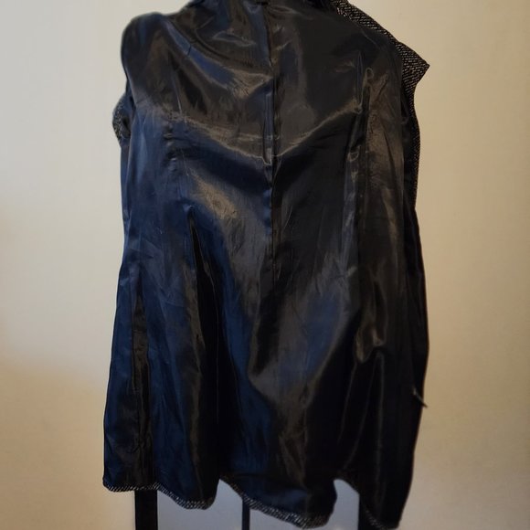 Nicole by Nicole Miller Poly Acrylic Rayon Cotton & Wool Blend Belted Peacoat - Picture 6 of 12